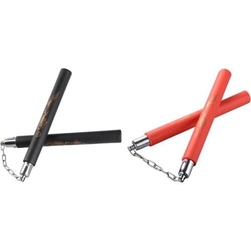 PVC Martial Arts PVC Sponge Nunchuck Soft Padded Nun/chakus for Kids Adults Sports Entertainment Dropshipping Fitness Supplies