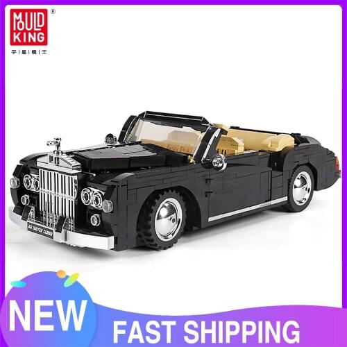 Mould King Technique The MOC 1964 RR Sliver Cloud Classic Car 1096Pcs Building Blocks Bricks Creative Toys Kids Birthday Gift