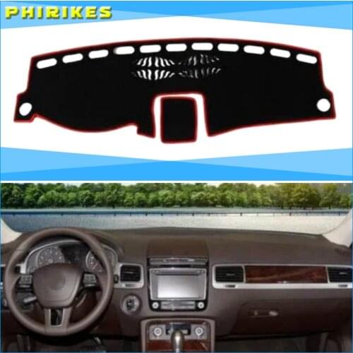 For Volkswagen VW Touareg 2011-2014 2015 2016 2017 Dashboard Cover Mat Pad Sun Shade Instrument Protector Carpet Car Accessories
