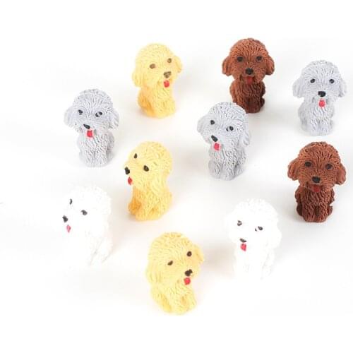 2Pc Lovely Dog Pencil Erasers Cartoon Cute Puppy Eraser Rubber Kawaii Stationery Eraser Primary Student Prizes For School Office