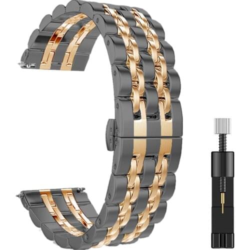 Metal Strap for Samsung Galaxy Watch4 Classic 46mm 42mm Band 20mm 22mm Stainless Steel Link Bracelet for Galaxy Watch4 44mm 40mm