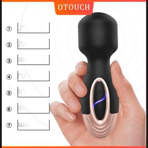 Powerful Sex Toy Vibrator Female G Spot AV Stick Magic Wand 7 Mode Rotate Vibrating Women Vagina Clit Clitoris Vibrator Massager