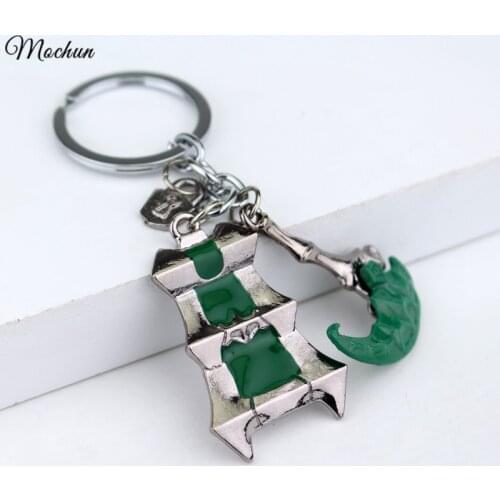 MQCHUN League of Legends Thresh Hook Keychain LOL Thresh Weapon Lantern&Sickle Bisoprolol Key Chains Rings For Gift Chaveiro Car