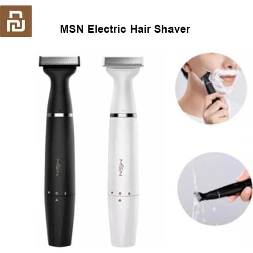 New Youpin MSN Electric Hair Shaver Razor Waterproof Dry & Wet Body Leg Armpit Hair Eyebrow Styling Trimmer for Men