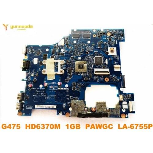 Original for Lenovo G475 laptop motherboard G475 HD6370M 1GB PAWGC LA-6755P tested good free shipping