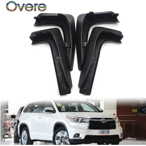 OVERE Car Front Rear Mudguards For 2014 2015 2016 2017 Toyota Highlander / Toyota Kluger Car-styling Mudflaps Accessories Fender