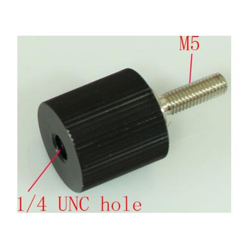 1/4" female to M5 male Convert Screw Adapter for rod rail system & Tripod Camera