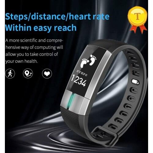 PPG +ECG Heart Rate Monitoring Smart Wristbands Blood Pressure Smart Bracelet Pedometer Sleep Monitor Fitness Sports Bracelet