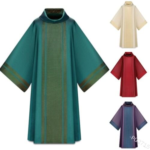 Plus Size Men Jubba Thobe Prayer Robe Gown Halloween Retro Medieval Priest Monk Missionary Cloak Cape Party Cosplay Costume