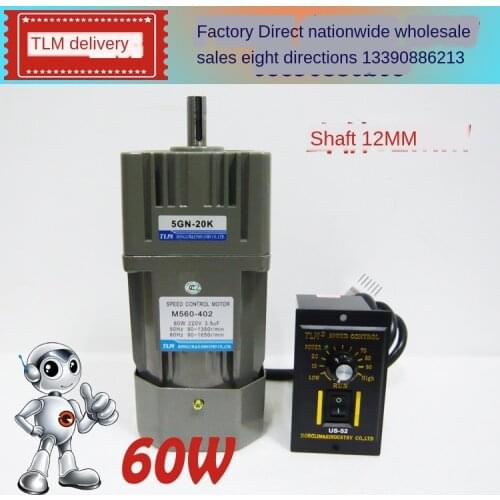 AC 60W 220V AC gear motor, M560-402 speed / variable speed motor ordinary type