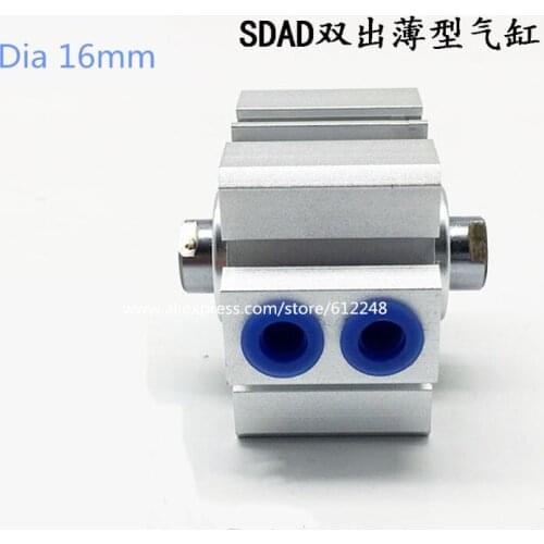 SDAD Pneumatic Air Thin Cylinder SDAD16-5 SDAD16-10 SDAD16-15 SDAD16-20 SDAD16-25 SDAD16-30 SDAD16-35 SDAD16-40
