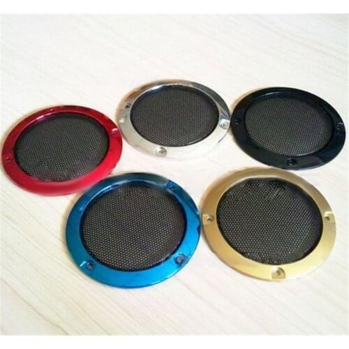 2Pcs 2/3Inch Speaker Net Cover High-grade Car Home Mesh Enclosure Speakers Plastic Frame Metal Iron Wire Grilles Speaker