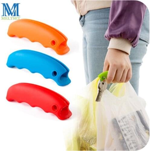 1 PC Portable Shopping Bag Holder Soft Silicone Hooks For Hanging Handbag Basket Travel Vegetable Fruit Shopping Bag Hanger