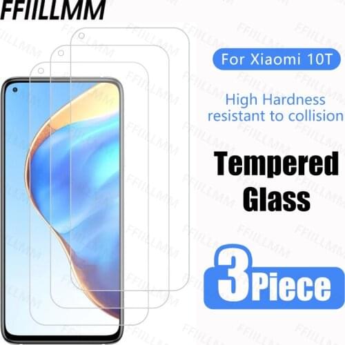 3Pcs/Lot Protective Glass For Xiaomi Mi 10T Pro 5G Tempered Glass For Xiaomi Mi 10T Full Screen Protectors For Mi 10T Pro Film
