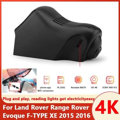 4K Car Driving Recorder Easy to install For Land Rover Range Rover Evoque F-TYPE XE 2015 2016 DVR Video Recorder Dash Cam Camera