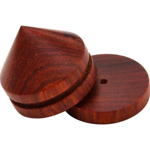 8pcs 23mm Rosewood Speaker Shock Spike Isolation Cone Stand Feet Audio Amplifier Isolated Feet Base Durable Speakers Repair Part
