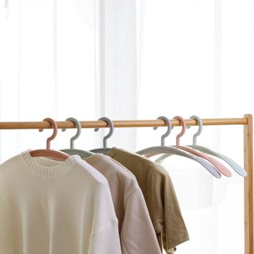 8 pcs/lot 44.5cm Anti-skid Adult Clothes Hanger Plastic Suits Hangers Household Coat Drying Rack