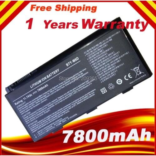 Laptop battery BTY-M6D for MSI GT660 GT663 GT683 GT685 GT70 GT780 GT783 GX60 GX660 GX680 GX780 S9N-3496200-M47