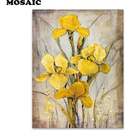 Mosaic diamond embroidery iris flower,Wall Vintage Home decor,full square diamond Painting sale,flower Drawings,new year gift