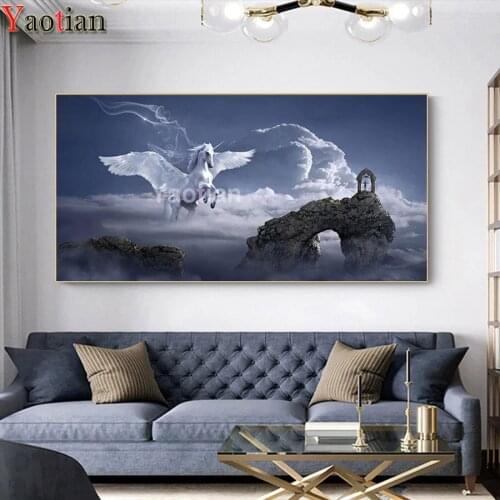 Diamond Painting Full Square Unicorn Wings Diamond Mosaic Icon 5D DIY Diamond Embroidery Sale Mosaic Painting Rhinestones