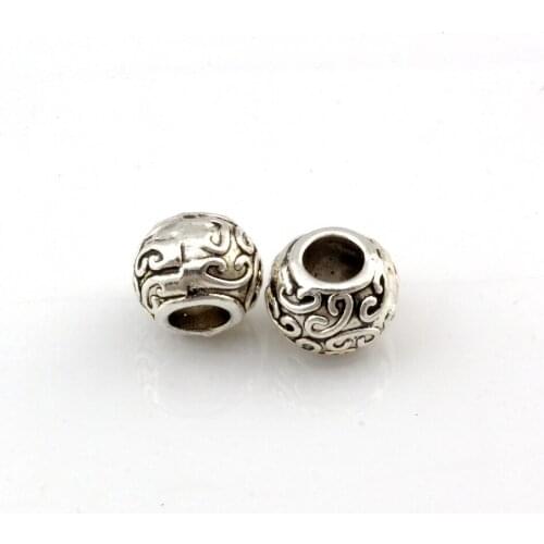 140pcs Alloy Lovely Hot Charm Large Hole BeadsFor Jewelry Making Bracelet Necklace DIY Accessories 0217