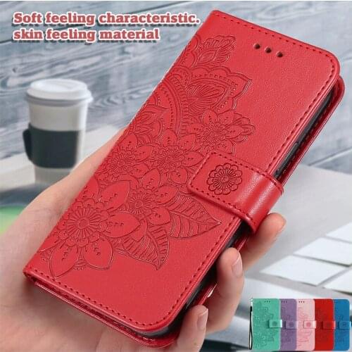 Phone Cover For OPPO A32 A33 A53 A53S A73 A93 A54 A74 A94 4G 5G A15 A15S A7 A5S A5 A9 2020 Flower Premium PU Leather Wallet Case