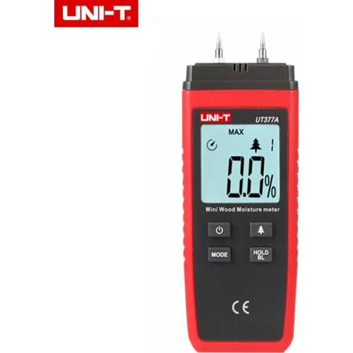 UNI-T UT377A Digital Wood Moisture Meter Paper Plywood Other Wooden Materials Humidity Tester