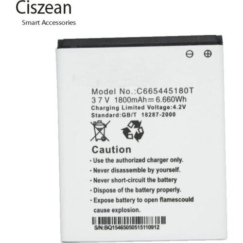 Ciszean 5x 3.7V 1800mAh Replacement Li-ion Battery C665445180T For BLU NEO 4.5 S330L D330 D330L batteries