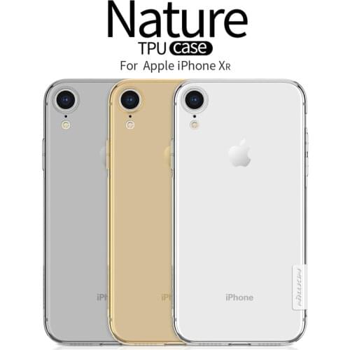 For iPhone X XS XR XS Max Case Nillkin Nature Transparent Clear Soft Silicon TPU Protector Cover for iPhone XS Max Back Cover