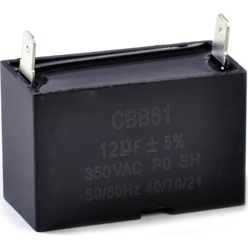 DWCX CBB61 12uF Small Gasoline Generator Capacitor 350 VAC 50/60HZ Fit for Small Motors Ceiling Fans Pump Start-up and Operation