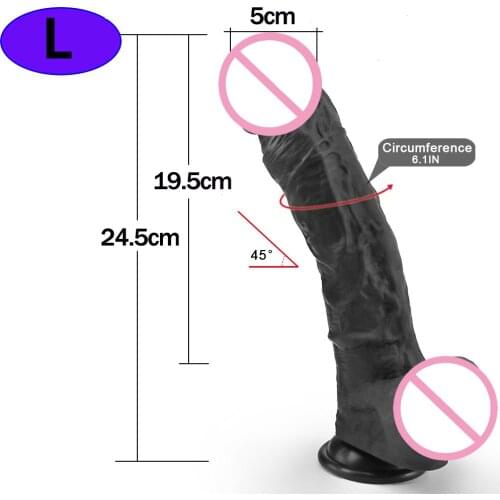 5cm Huge Dildofor Woman Lesbian Masturbation Tools Black Penis With Scution Cup Strap On Dildosex Toy Dick Adult Toys Sex Shop