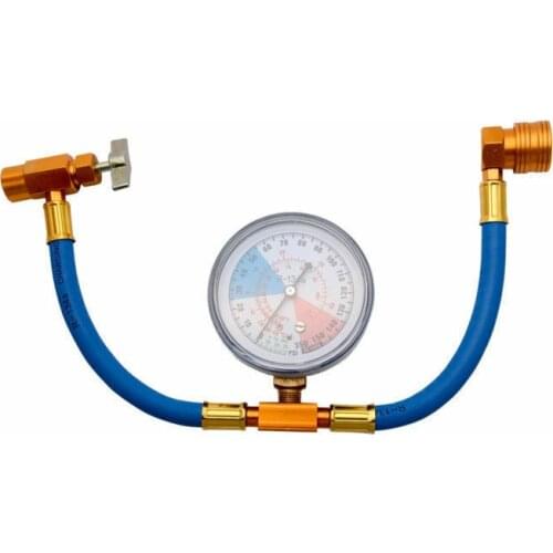 Air-conditioning Installation Car Air Conditioning Refrigerant Recharge Measuring Kit Hose Gas Gauge R134A Car