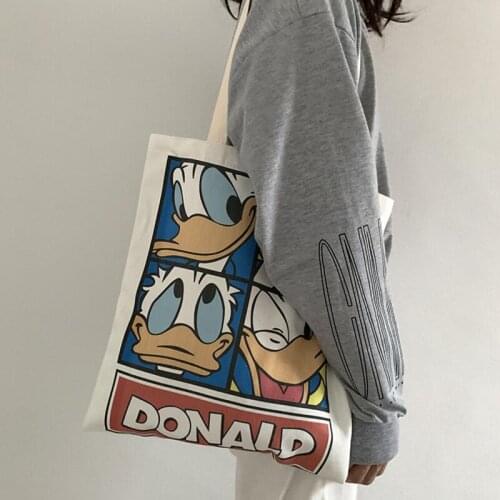 New Ladies Handbags Canvas Tote Bag Cotton Cloth Shoulder Shopper Bags for Women Eco Foldable Reusable Shopping Bags Grocery