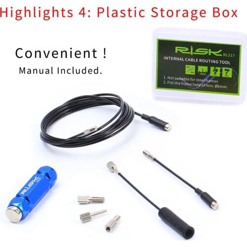 1 Set Newly Bicycle Internal Cable Routing Tool Barke Shift Cable Inner Wiring Of Bicycle Frame Guide For Nicolai/Marmot/Colnago
