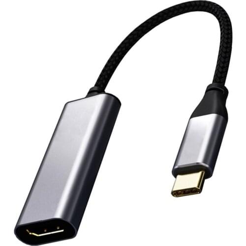 Type-c To HDMI-compatible Female Cable 4K 60HZ For IPad Pro For Mac 0.2m For Home Office USB C To HDMI-compatible Cable