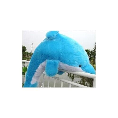 Stuffed animal 120cm blue dolphin plush toy doll gift w1668