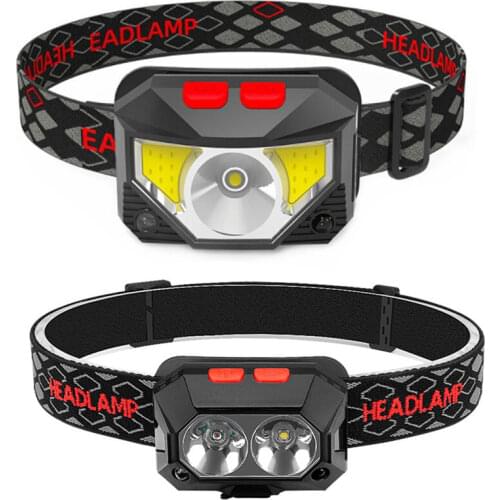 2 Style With Built in battery USB Rechargeable Led Headlamp Red light headlamp Fishing headlight Camping flashlight Tent torch