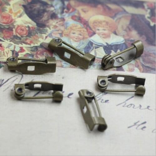 Brooch Base Accessories DIY Clasps Handmade Silver Vintage Bronze Long Plug Pins Brass Classic Jewelry Decoration 2019 10pcs/lot