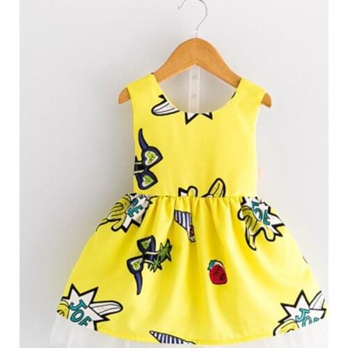 Girls Birthday Party Dress Sleeveless Backless Fashion Princess Costume Toddler Summer Clothing