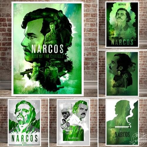 Narcos Poster Movies American TV Wall Art Canvas Painting Pictures For Living Room Home Decorative Quadro Cuadros