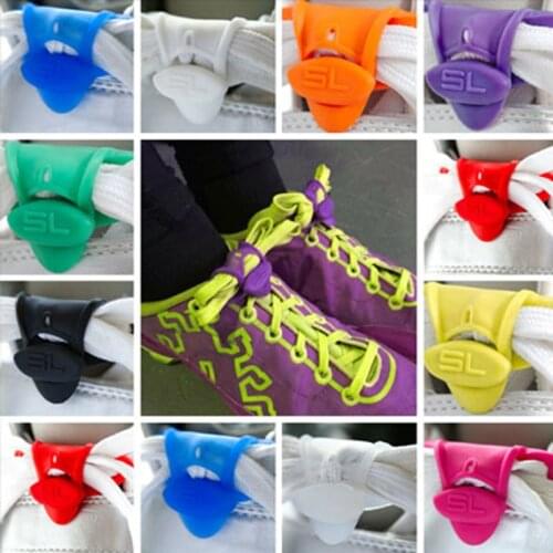 Durable Silicone Shoelace Lace Shoe-Safe Lace for Elders Kids Women Sporters Runners Adults LBShipping