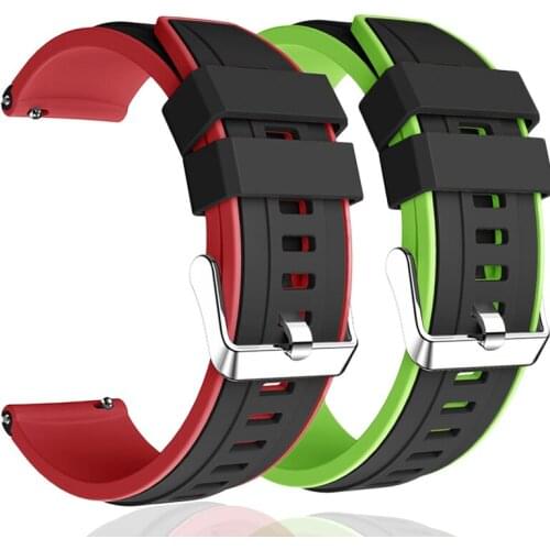 Watch Strap For Ticwatch Pro S2 E2 Samsung Gear S3 Huawei GT Honor watch Magic band 22mm Sillicone Sport Bracelet Belt man women