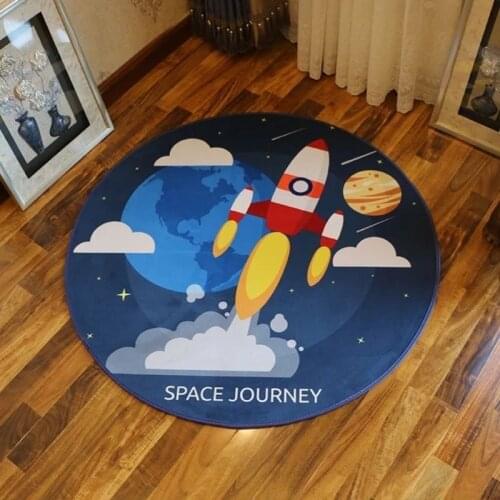 Rocket Baby Puzzle Mat Play Mats Baby game blanket Soft Rugs Child Crawling Childrens room decoration 100cm