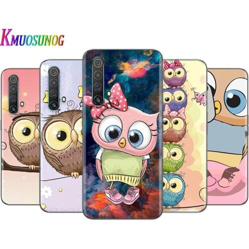 Cute Owl Hearts Lover For OPPO A73 2020 Find X2 Lite K5 K3K1 R17 RX17 R15 R9S F17 F15 F11 F9 F7 Transparent Phone Case