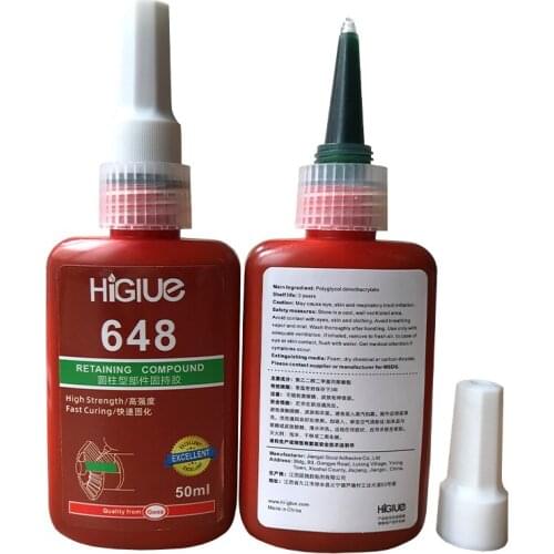 Holding Glue 648 High Temperature Bearing Cylindrical Parts Adhesive Sealant 50ml*1pcs