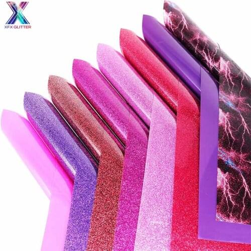 XFX HTV 8 Sheets 12X10in Pink Holographic Pattern HTV Heat Transfer Vinyl Iron on Transfer Vinyl Vinyl for Tshirt DIY Htv Vinyl