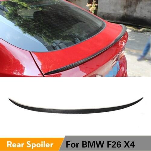 Carbon Fiber Rear Spoiler Trunk Boot Lip Wing for BMW X4 F26 2014 - 2017 Rear Trunk Spoiler Wing