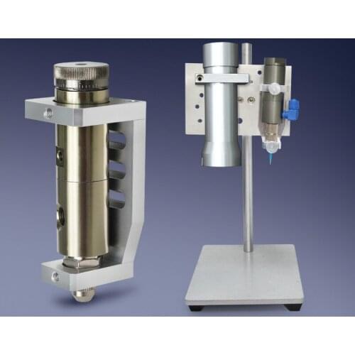 Dispensing Valve Fixed Bracket Manual Control Mobile Butt Bracket Pneumatic Glue Gun Aluminum Alloy Bracket Syringe Bracket