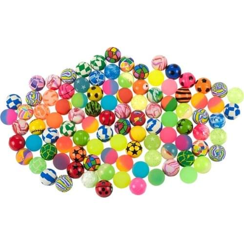 100Pcs Kids Magic Bouncy Jumping Floating Bouncing Balls Rubber For Children Summer Water Pools Toys