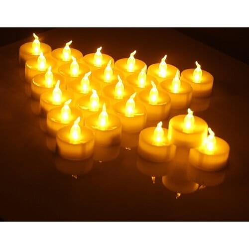 36pcs Flickering Led Tea Candle Light Flameless Xmas Party Wedding Birthday Candles Safety Home Decoration